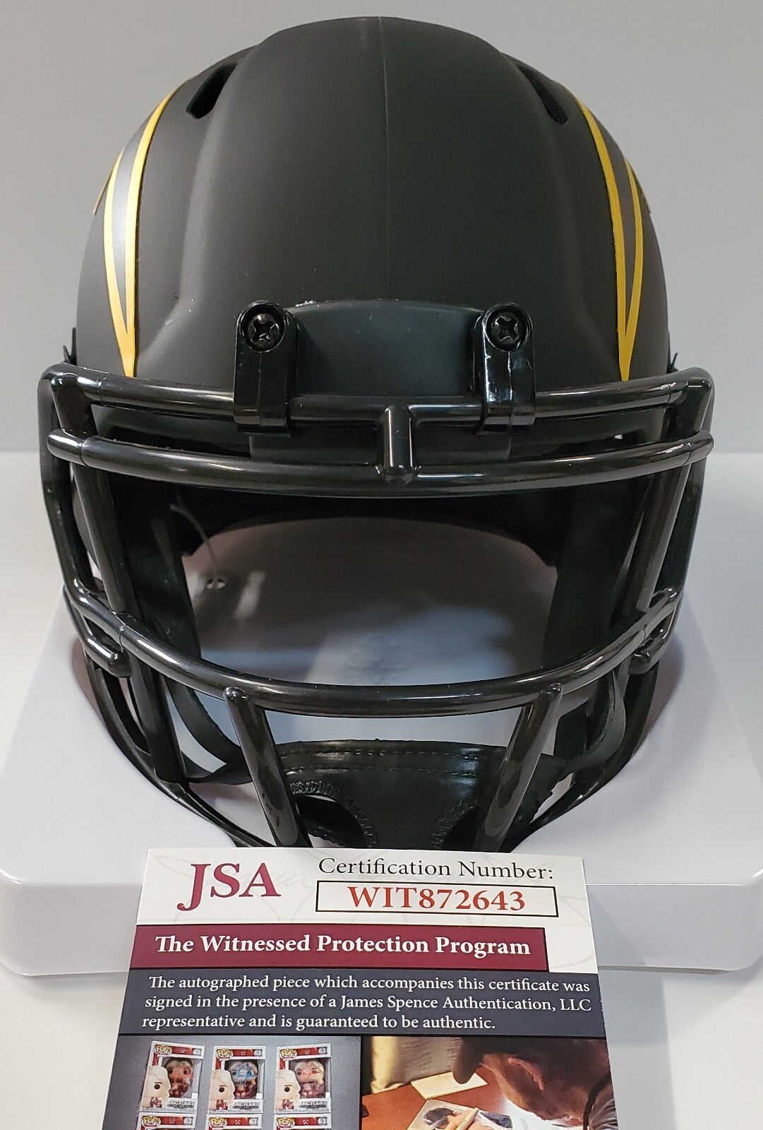 San Diego Chargers Antonio Gates Signed Eclipse Mini Helmet Jsa Coa