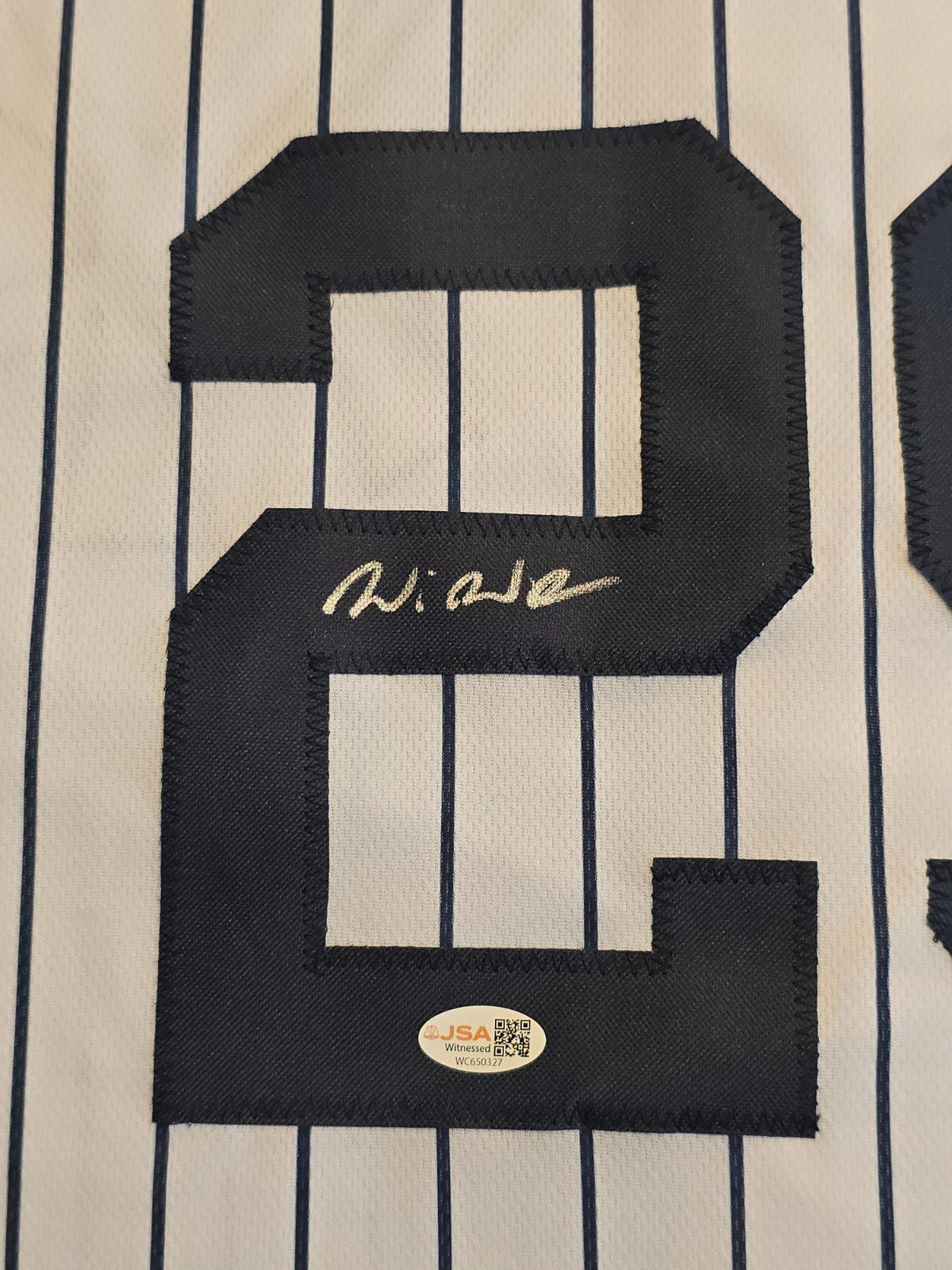 N.Y. Yankees Will Warren Autographed Signed Jersey Jsa Coa