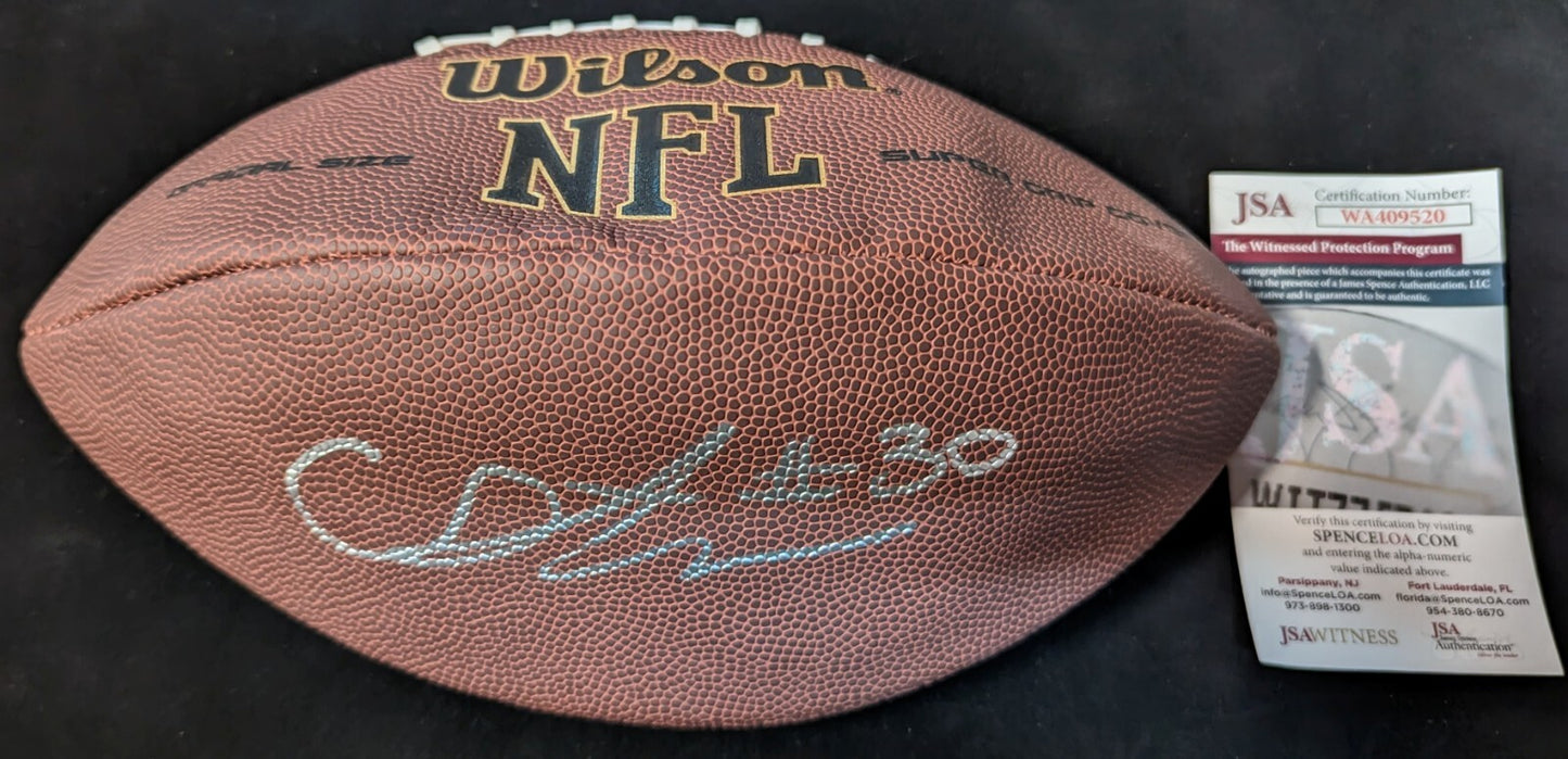 Denver Broncos Caden Sterns Autographed Signed Nfl Football Jsa Coa