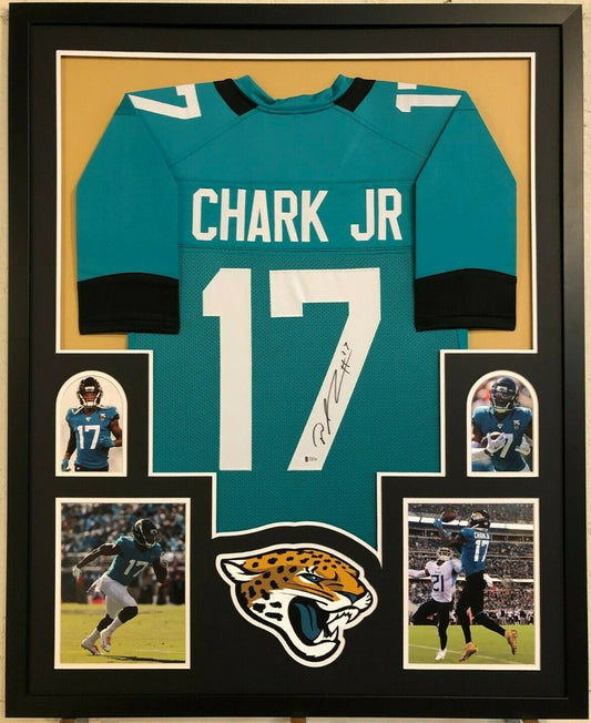 Framed Jacksonville Jaguars Dj Chark Autographed Signed Jersey Bas Coa
