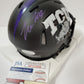 Tcu Horned Frogs Tre'von Moehrig Autographed Speed Mini Helmet Jsa Coa