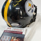 Pittsburgh Steelers Gerry Mullins Autographed Signed Speed Mini Helmet Jsa Coa