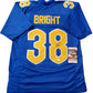 Pitt Panthers Cam Bright Autographed Signed Jersey Jsa Coa