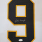 Framed Boston Bruins Johnny Bucyk Autographed Signed Jersey Jsa Coa
