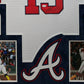 Suede Framed Atlanta Braves Ronald Acuna Jr Autographed Inscribed Jersey Jsa Coa