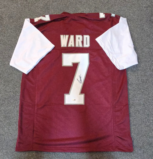 Columbia High School Roughnecks Cam Ward Autographed Signed Jersey Jsa Coa