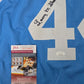 North Carolina Tar Heels Larry Miller Autographed Signed Custom Jersey Jsa Coa