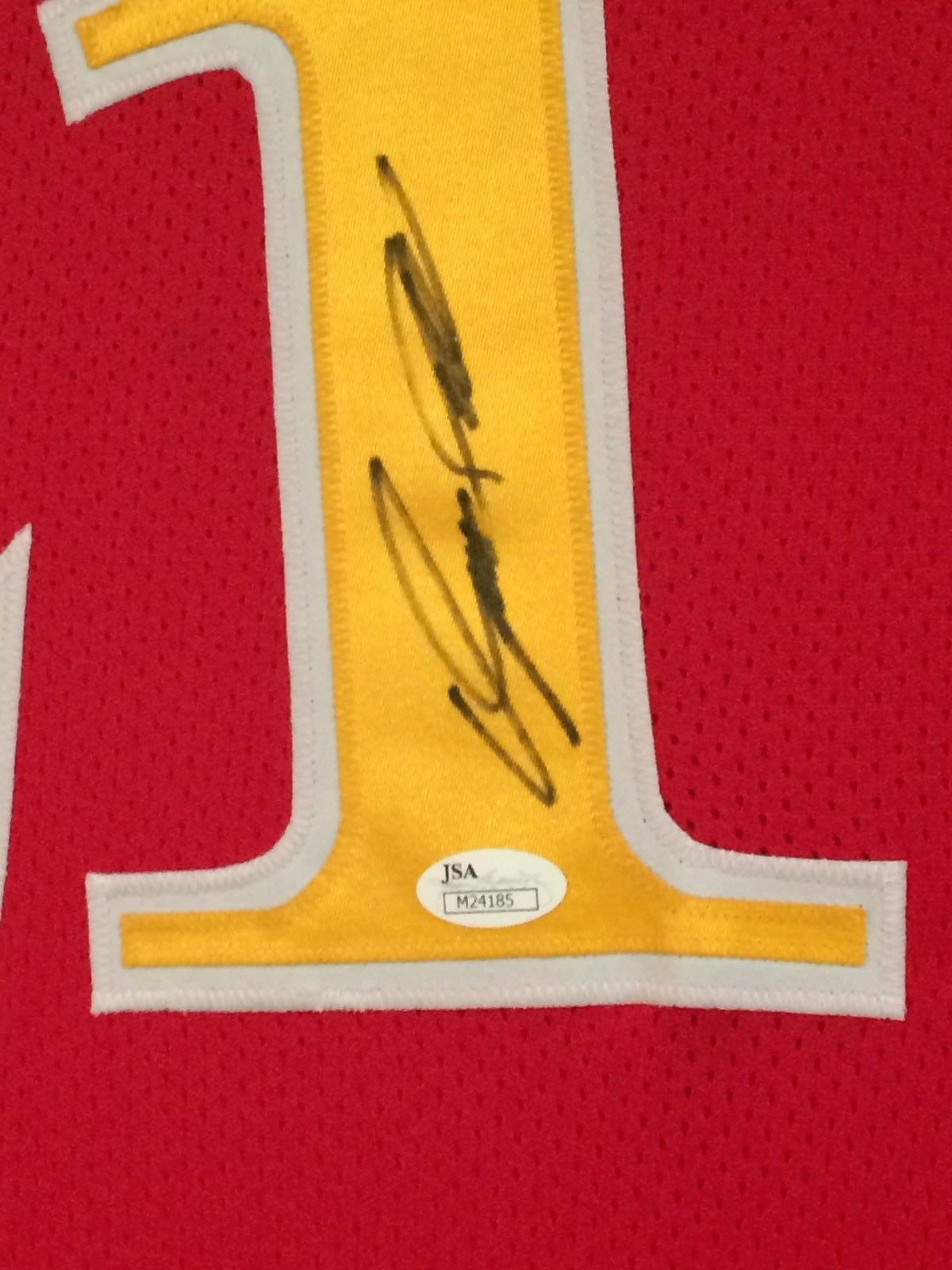 Framed Signed Autographed Dominique Wilkins Atlanta Hawks Jersey Jsa Coa