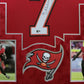 Suede Framed Tampa Bay Buccaneers Bucky Irving Autographed Jersey Beckett Holo