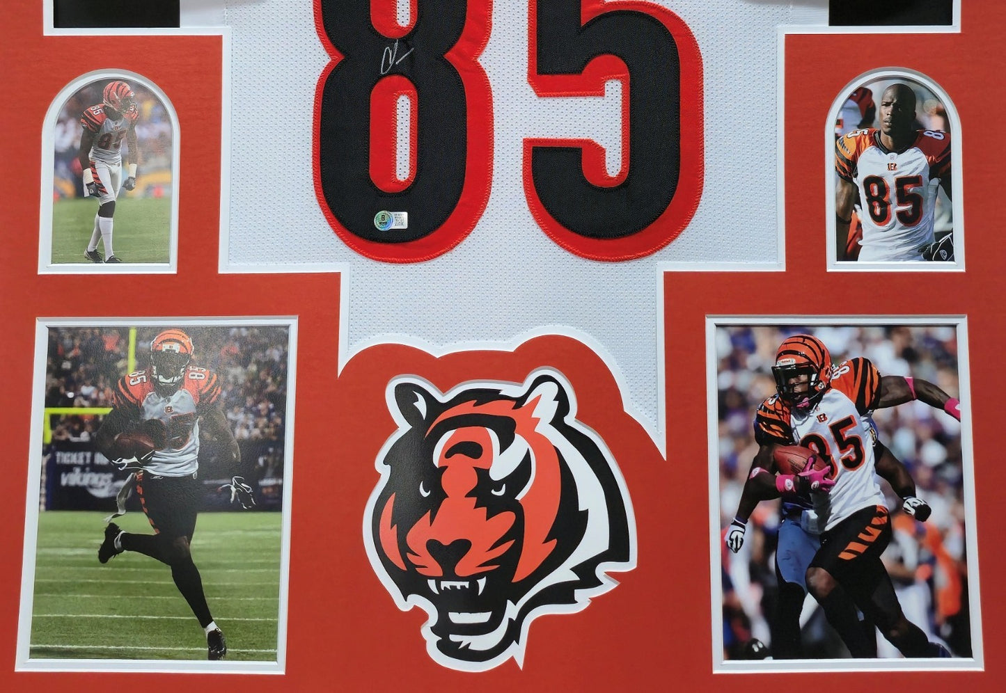 Framed Cincinnati Bengals Chad Johnson Autographed Jersey Beckett Holo