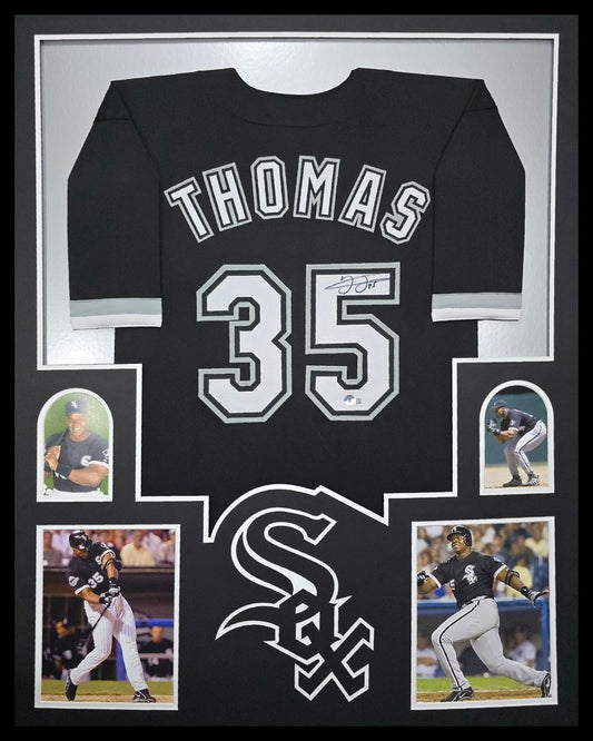 Framed Frank Thomas Autographed Signed Chicago White Sox Beckett Holo