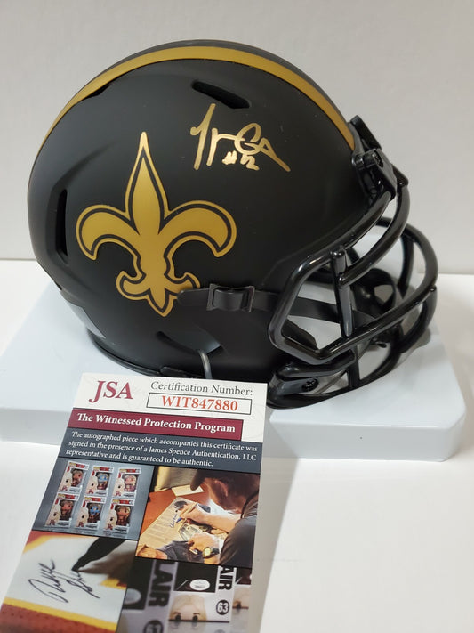 New Orleans Saints Marques Colston Signed Eclipse Mini Helmet Jsa Coa