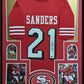 Framed San Francisco 49Ers Deion Sanders Autographed Signed Jersey Beckett Holo