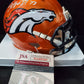 Denver Broncos Javonte Williams Signed Flash Mini Helmet Jsa Coa