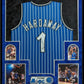 Framed In Suede Orlando Magic Penny Hardaway Autographed Signed Jersey Psa Coa