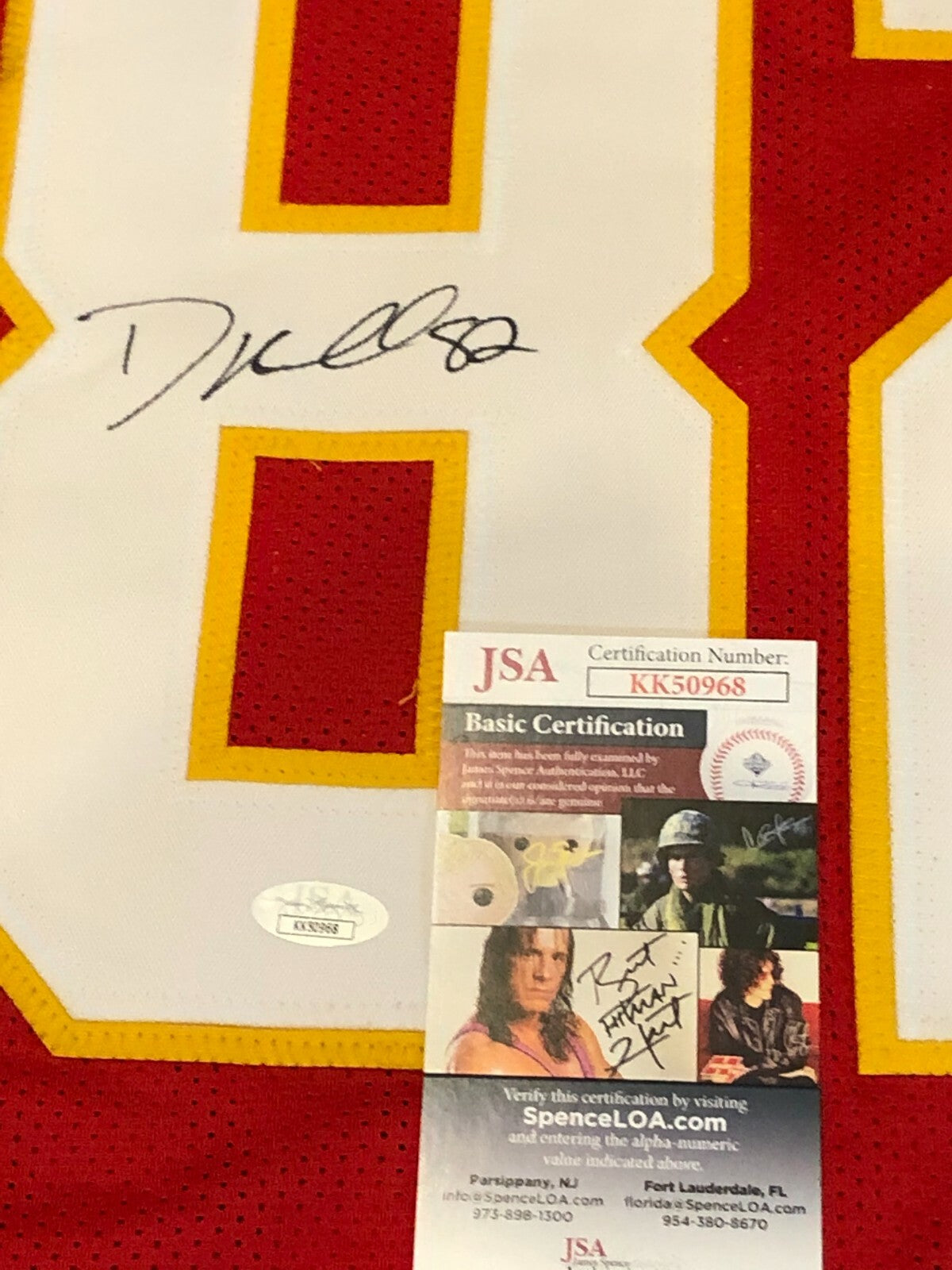 Kansas City Chiefs Dante Hall Autographed Signed Jersey Jsa  Coa