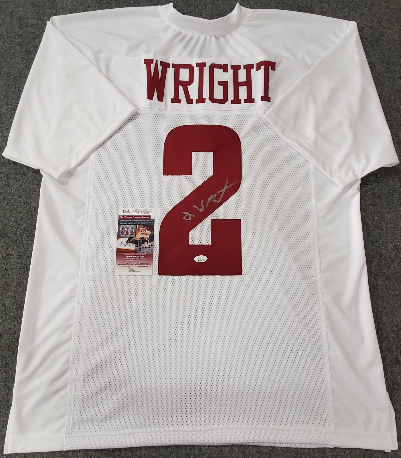 Temple Owls Isaiah Wright Autographed Signed Jersey Jsa Coa