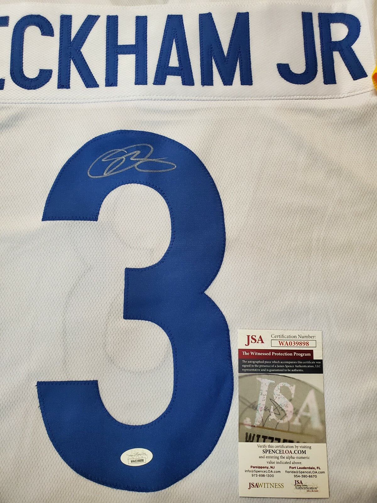 Los Angeles Rams Odell Beckham Jr Autographed Signed Jersey Jsa Coa