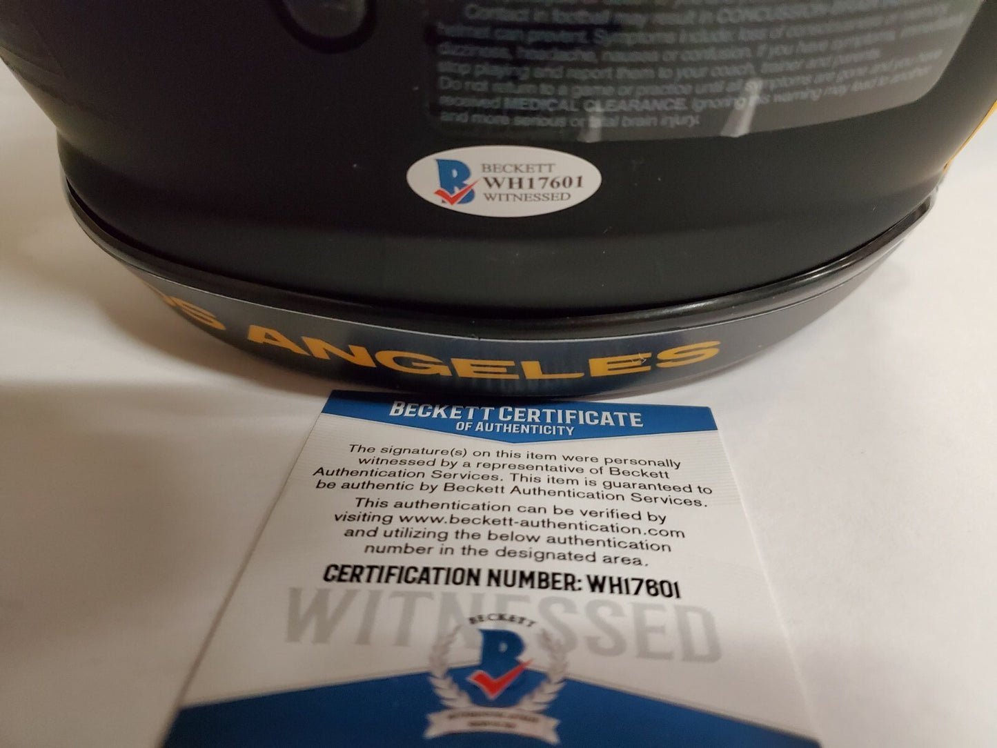 La Rams Cam Akers Signed Full Size Authentic Eclipse Helmet Beckett Coa