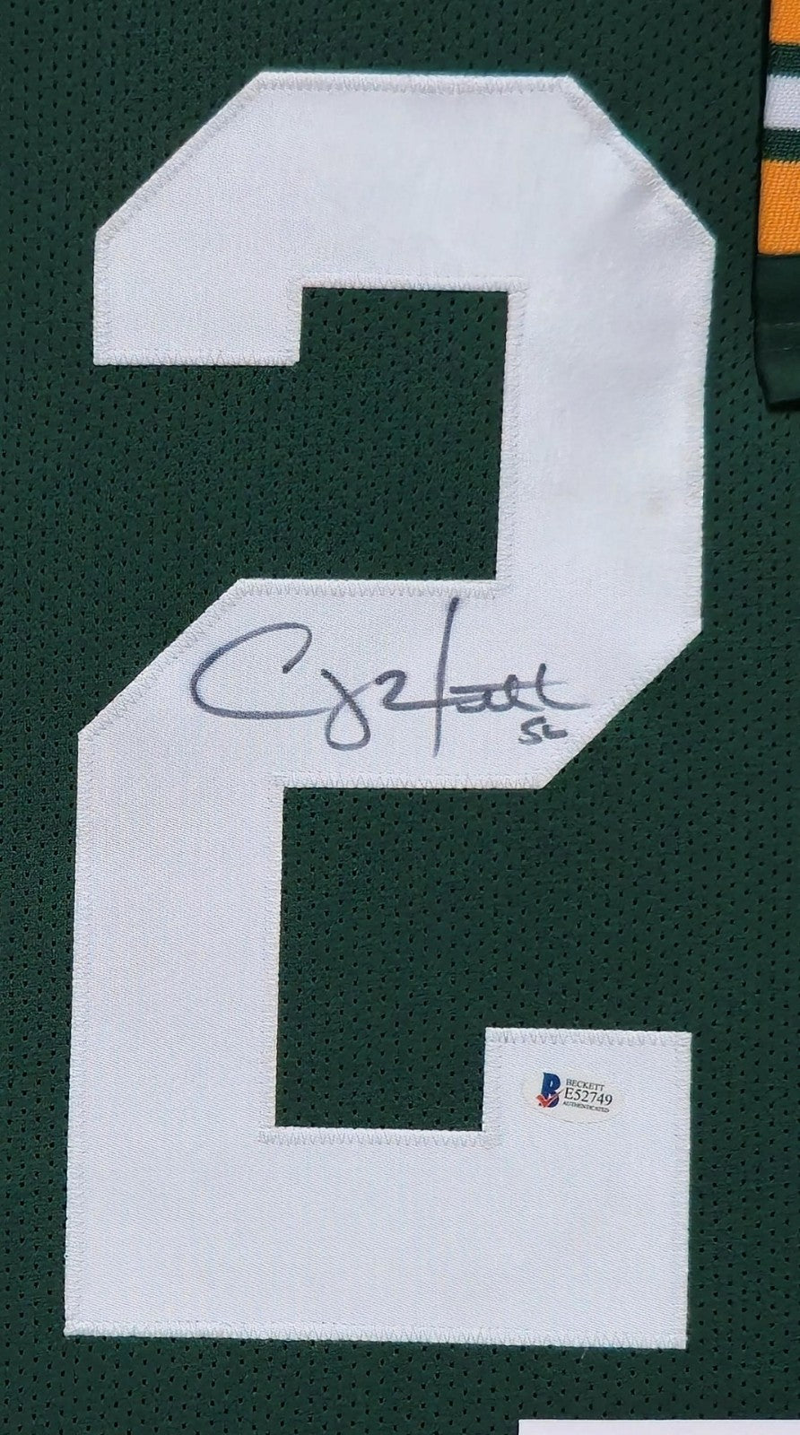 Framed Green Bay Packers Clay Matthews Autographed Signed Jersey Beckett Coa