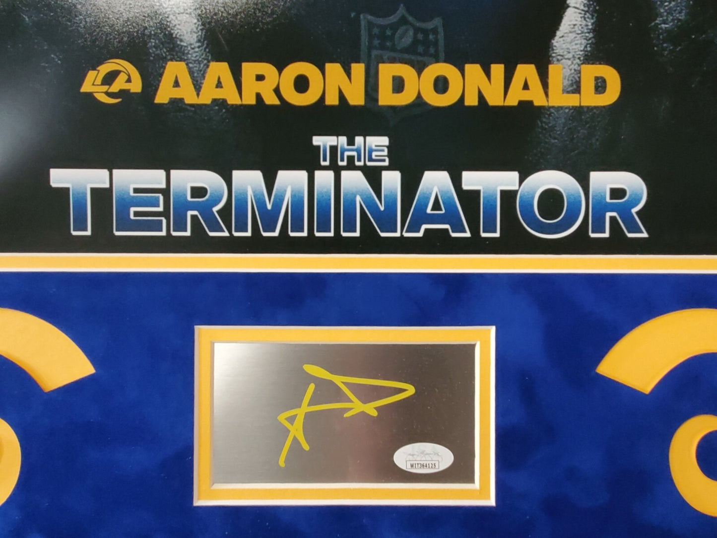 Aaron Donald Framed Signed L.A. Rams 16X20 Photo Jsa Coa