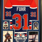 Framed Grant Fuhr Autographed Signed Edmonton Oilers Jersey Jsa Coa