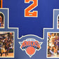 Framed New York Knicks Larry Johnson Autographed Jersey Jsa Coa
