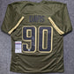 Philadelphia Eagles Jordan Davis Autographed Salute To Service Jersey Jsa Coa