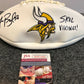 Garrett Bradbury Autographed Signed Insc Minnesota Vikings Logo Football Jsa Coa