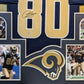 Framed St. Louis Rams Isaac Bruce Autographed Signed Jersey Beckett Coa