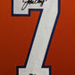 Framed In Suede Denver Broncos John Elway Autographed Signed Jersey Beckett Holo