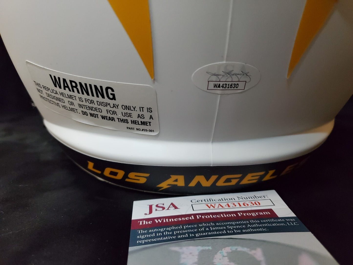 San Diego Chargers Eric Weddle Signed 3X Insc Full Size Lunar Rep Helmet Jsa Coa