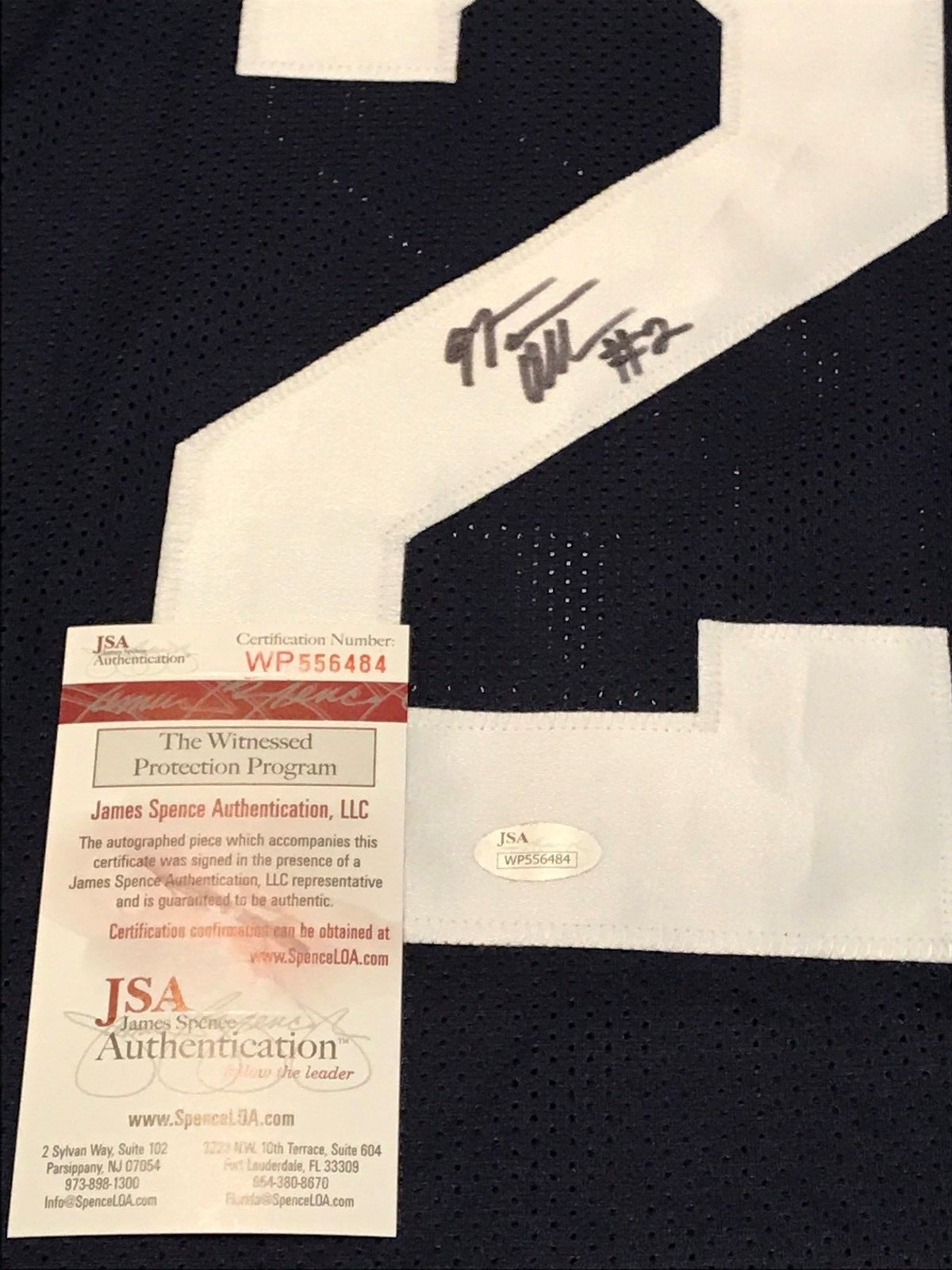 Marcus Allen Autographed Signed Penn State Jersey Jsa Coa