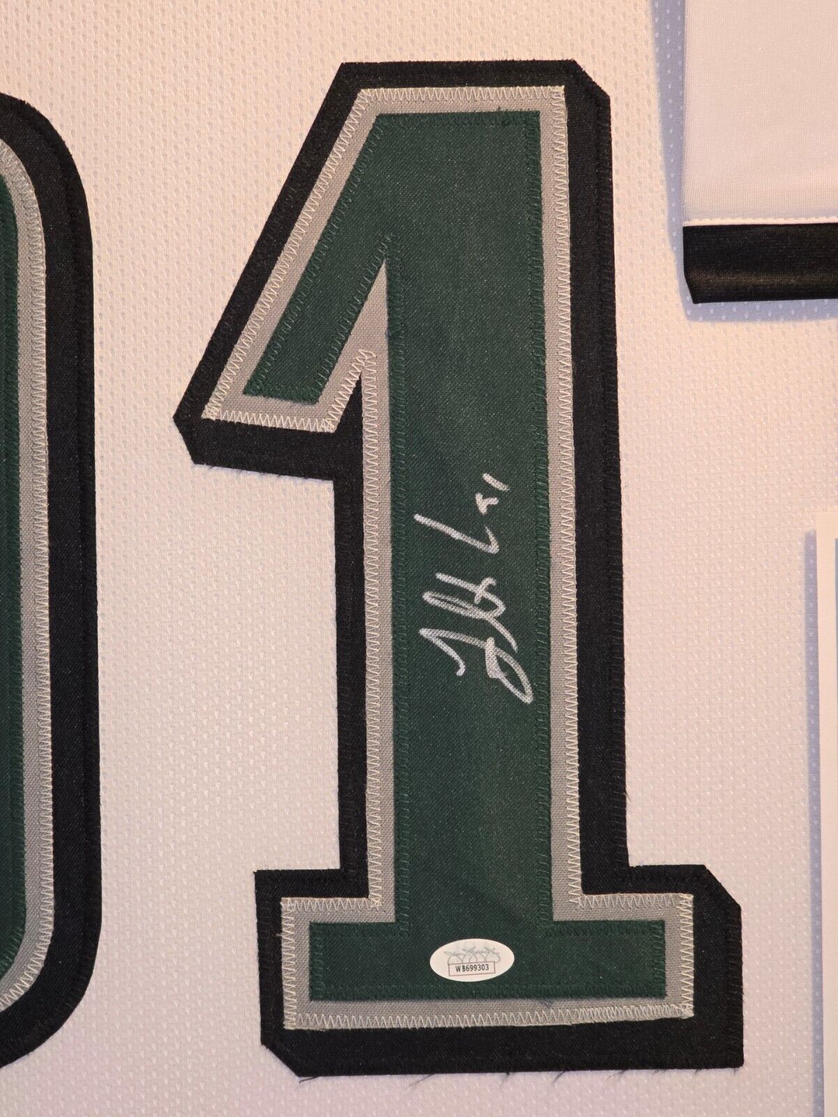 Framed Philadelphia Eagles Fletcher Cox Autographed Signed Jersey Jsa Coa