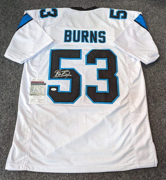 Carolina Panthers Brian Burns Autographed Signed Jersey Jsa  Coa