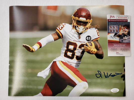 Washington Football Team Isaiah Wright Autographed 11X14 Photo Jsa Coa