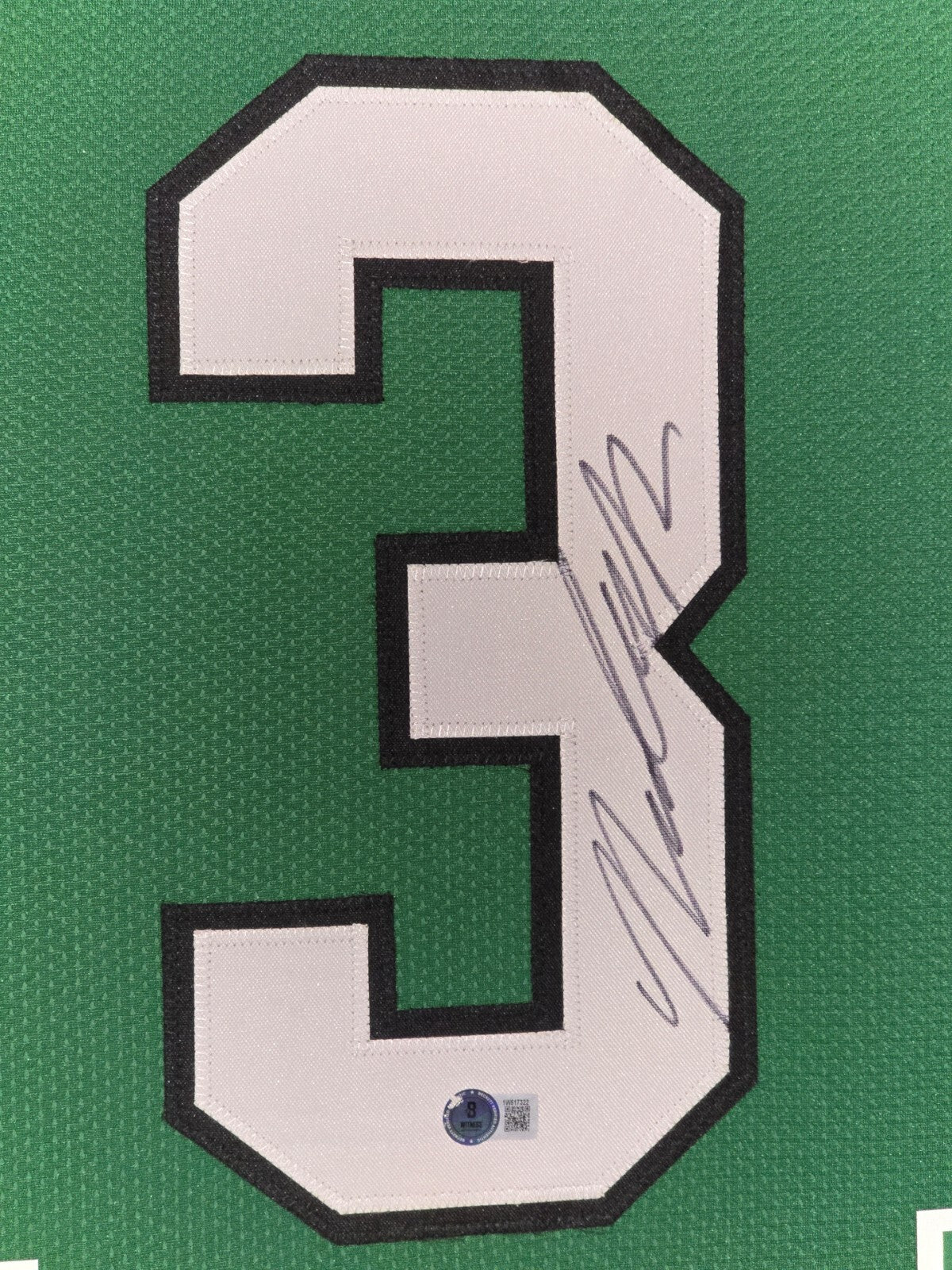 Framed Philadelphia Eagles Nolan Smith Jr Autographed Signed Jersey Beckett Holo