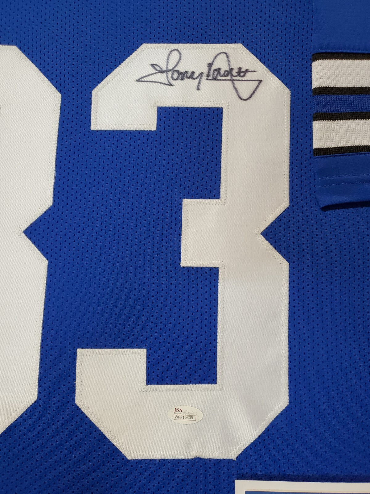 Framed Dallas Cowboys Tony Dorsett Autographed Signed Jersey Jsa Coa