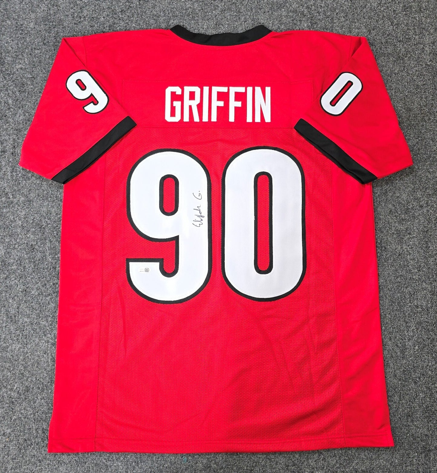 Georgia Bulldogs Elijah Griffin Autographed Signed Jersey Jsa Coa