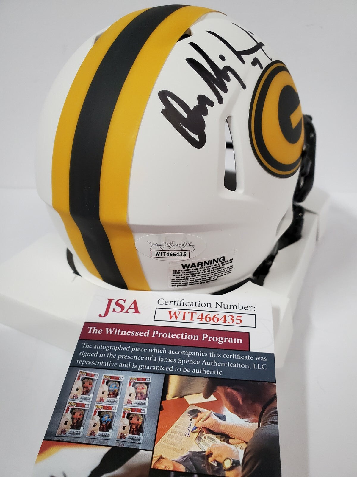 Don Majkowski Autographed Inscribed Green Bay Packers Lunar Mini Helmet Jsa Coa