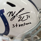 Nyheim Hines Signed Indianapolis Colts Speed Rep Full Size Helmet Jsa Coa