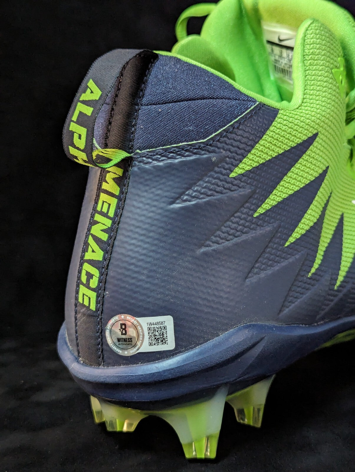 Seattle Seahawks Devon Witherspoon Signed Football Cleat Beckett Hologram