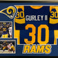 Framed Los Angeles Rams Todd Gurley Autographed Signed Jersey Beckett Coa