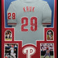 Framed Philadelphia Phillies John Kruk Autographed Signed Jersey Beckett Holo