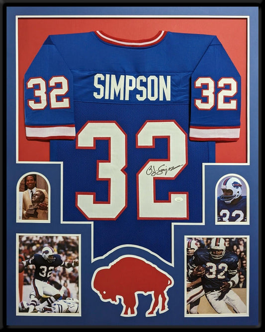 MVP Authentics Framed Buffalo Bills Oj Simpson Autographed Signed Jersey Jsa Coa 765 sports jersey framing , jersey framing