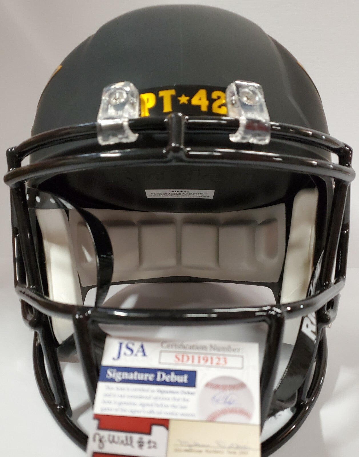 Frank Darby Signed Arizona St Sun Devils Replica Full Sz Eclipse Helmet Jsa Coa