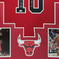 Framed Chicago Bulls Bj Armstrong Autographed Signed Inscribed Jersey Jsa Coa
