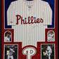 Suede Framed Philadelphia Phillies Roy Halladay Autographed Jersey Psa Coa