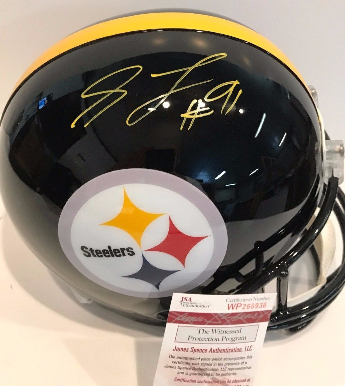 Stephon Tuitt Autographed Signed Pittsburgh Steelers Full Size Helmet Jsa Coa
