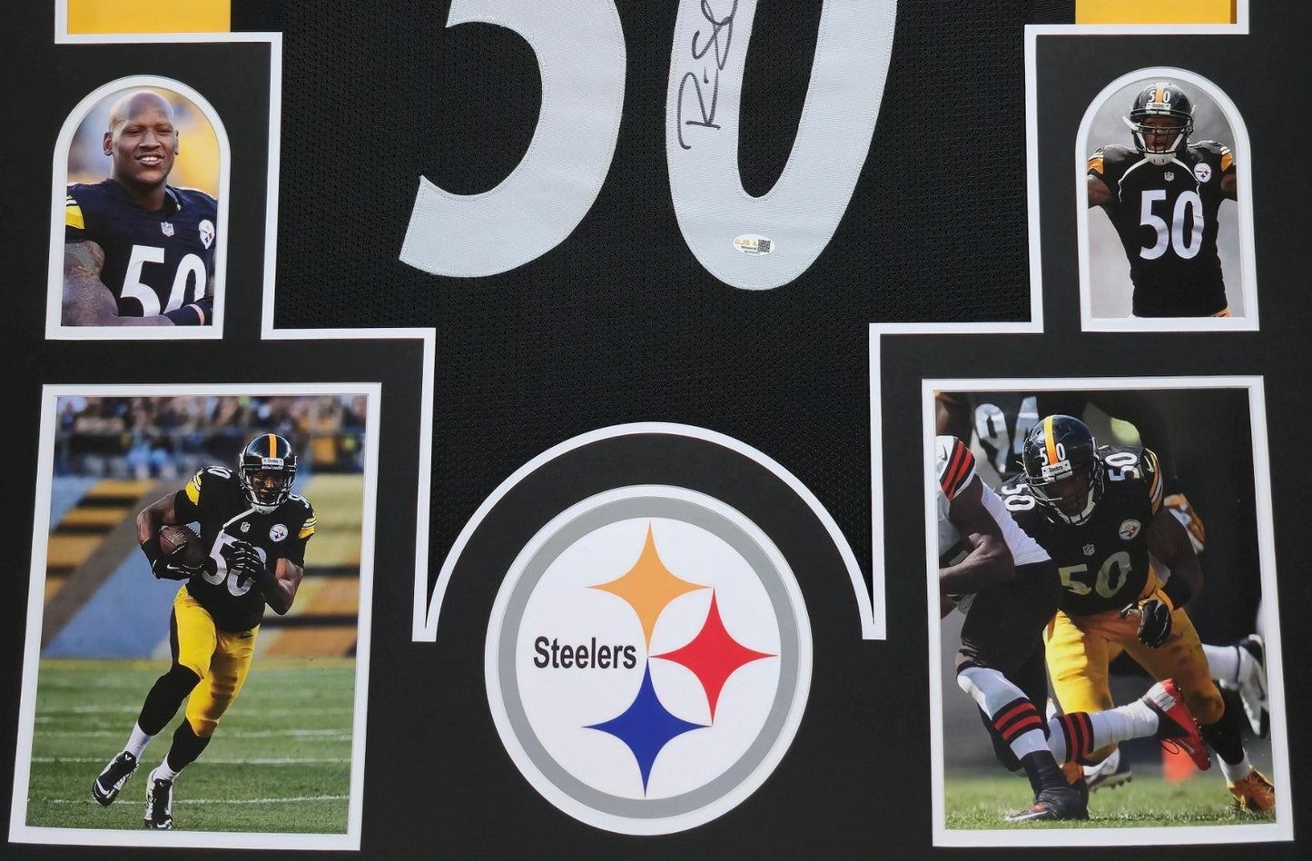 Framed Pittsburgh Steelers Ryan Shazier Autographed Signed Jersey Jsa Holo